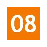 Number 08 Block